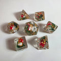 Red Mushroom Acrylic Dice Set