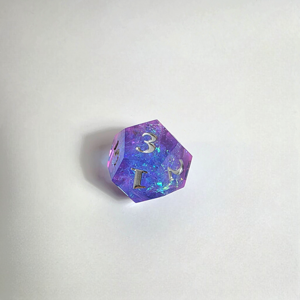 Sunset Sea Sharp Edge Resin Dice Set