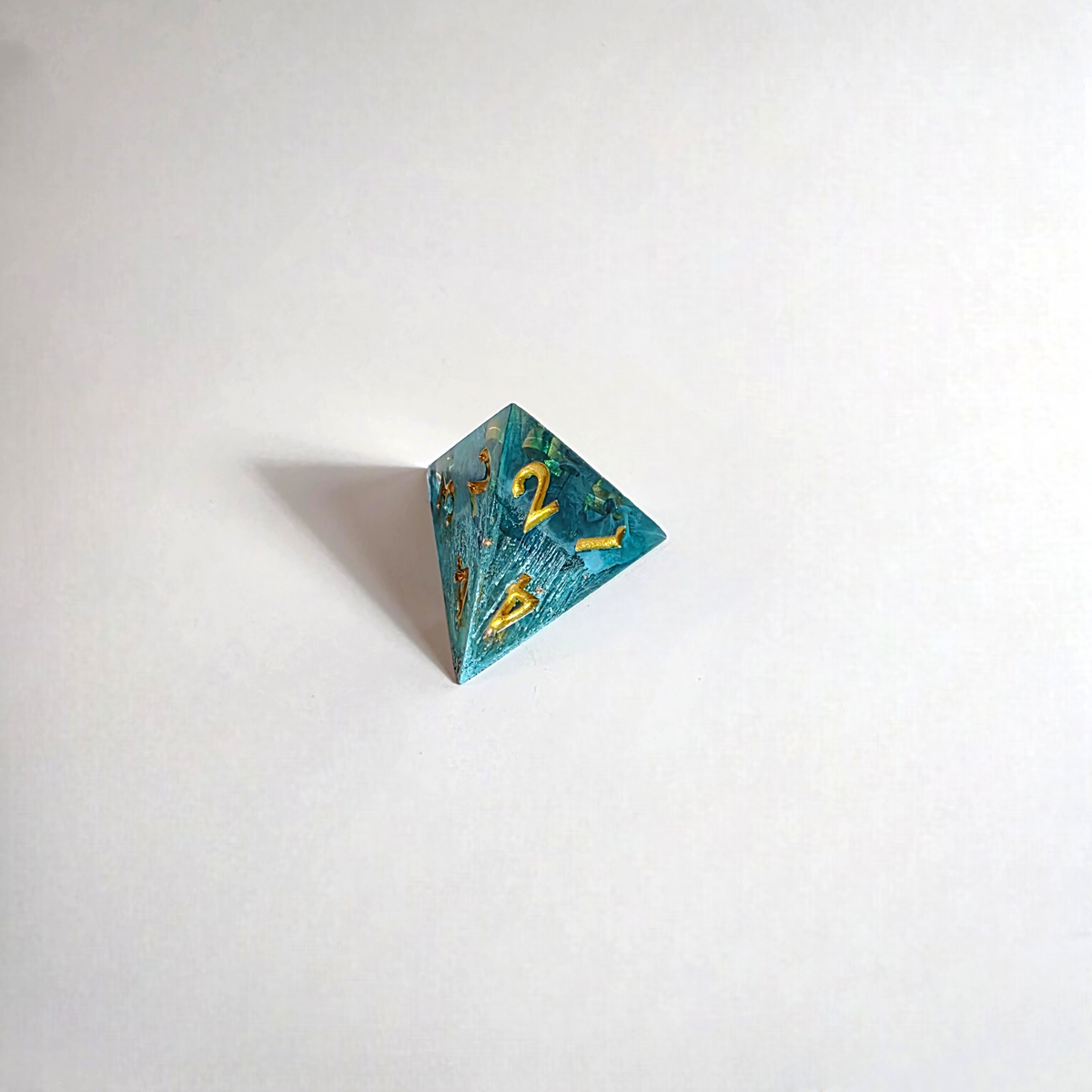 Stormy Shore Handmade Resin Dice Set