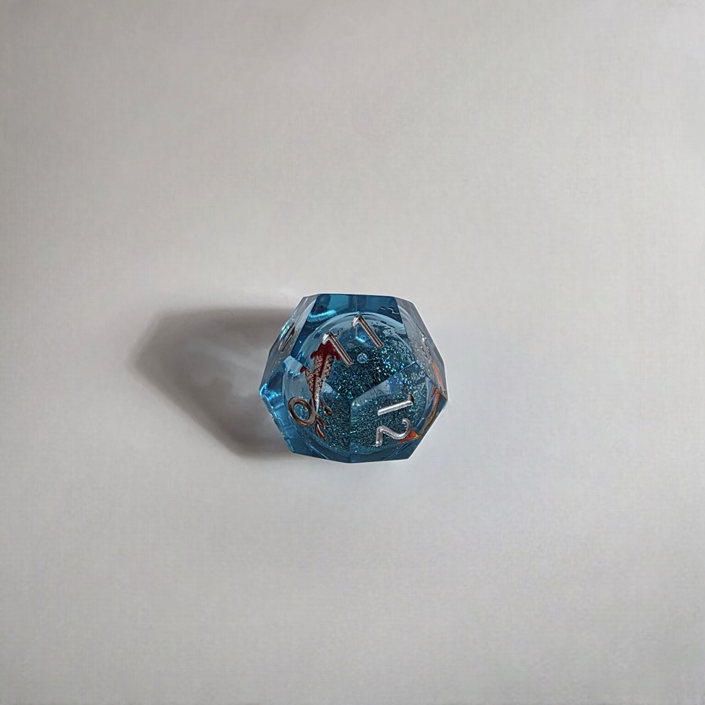 Koi Fish Handmade Resin Dice Set