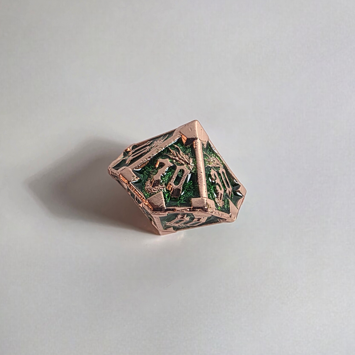 Dreaded Dragon Lich Solid Metal Dice Set