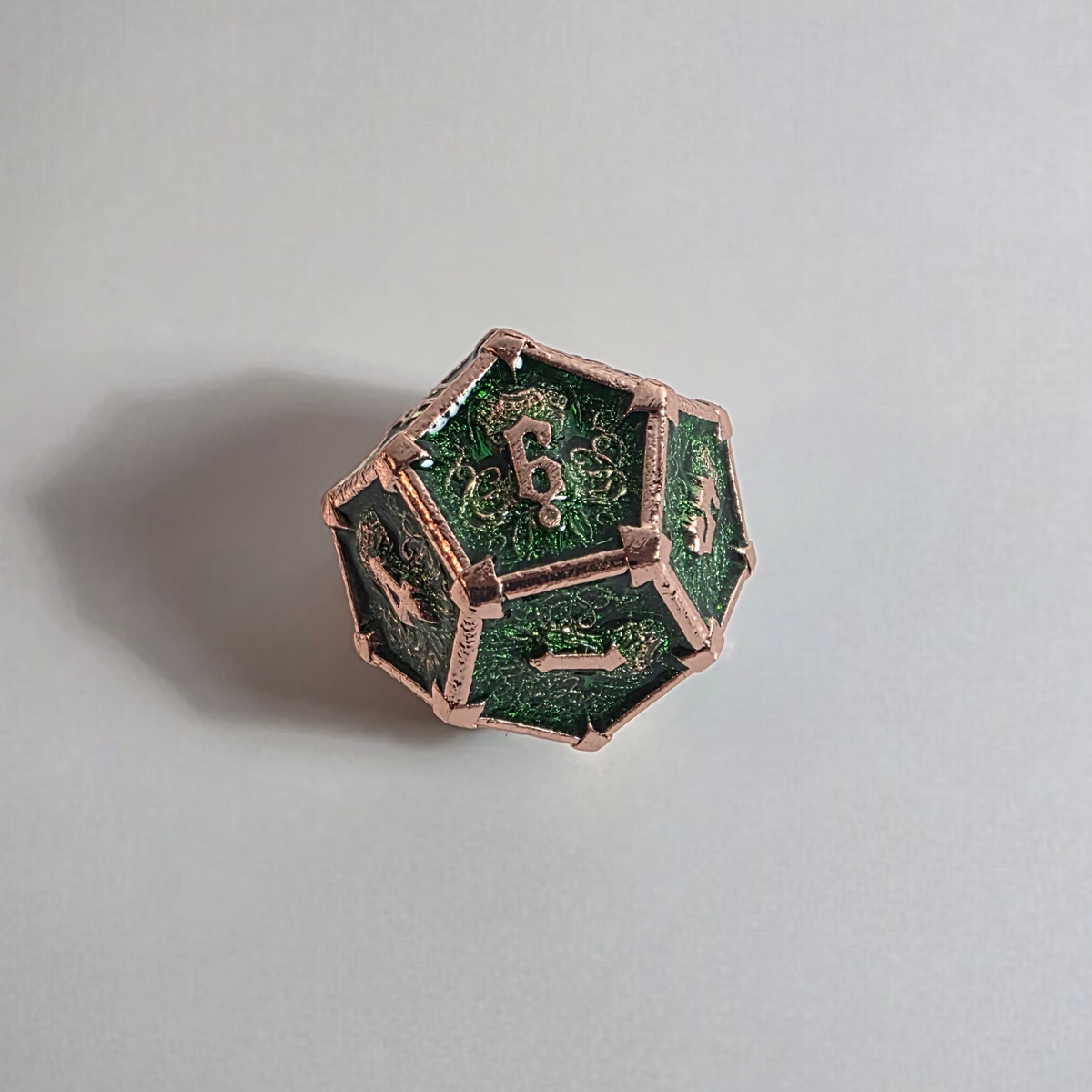 Dreaded Dragon Lich Solid Metal Dice Set