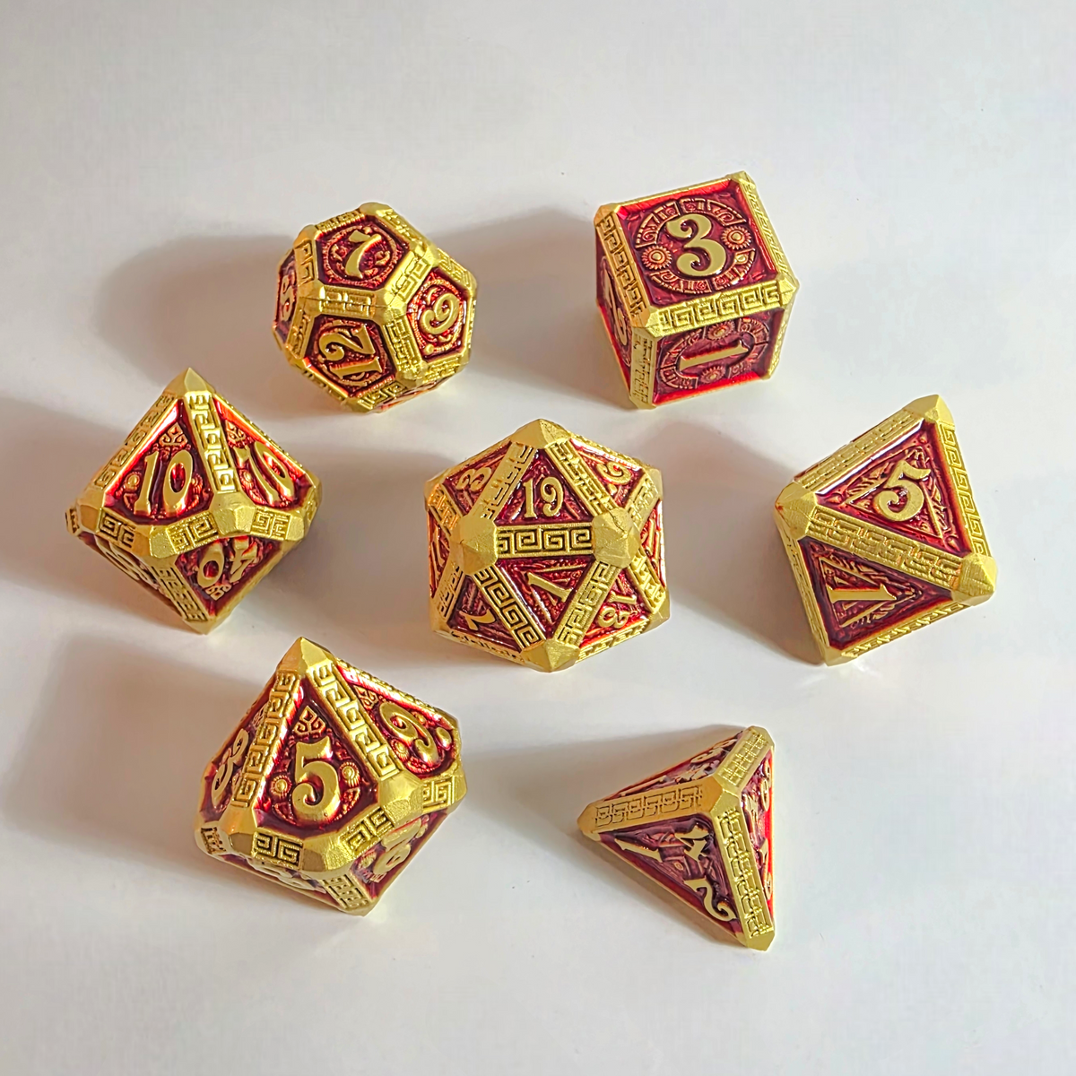 Golden Dynasty Solid Metal Dice Set