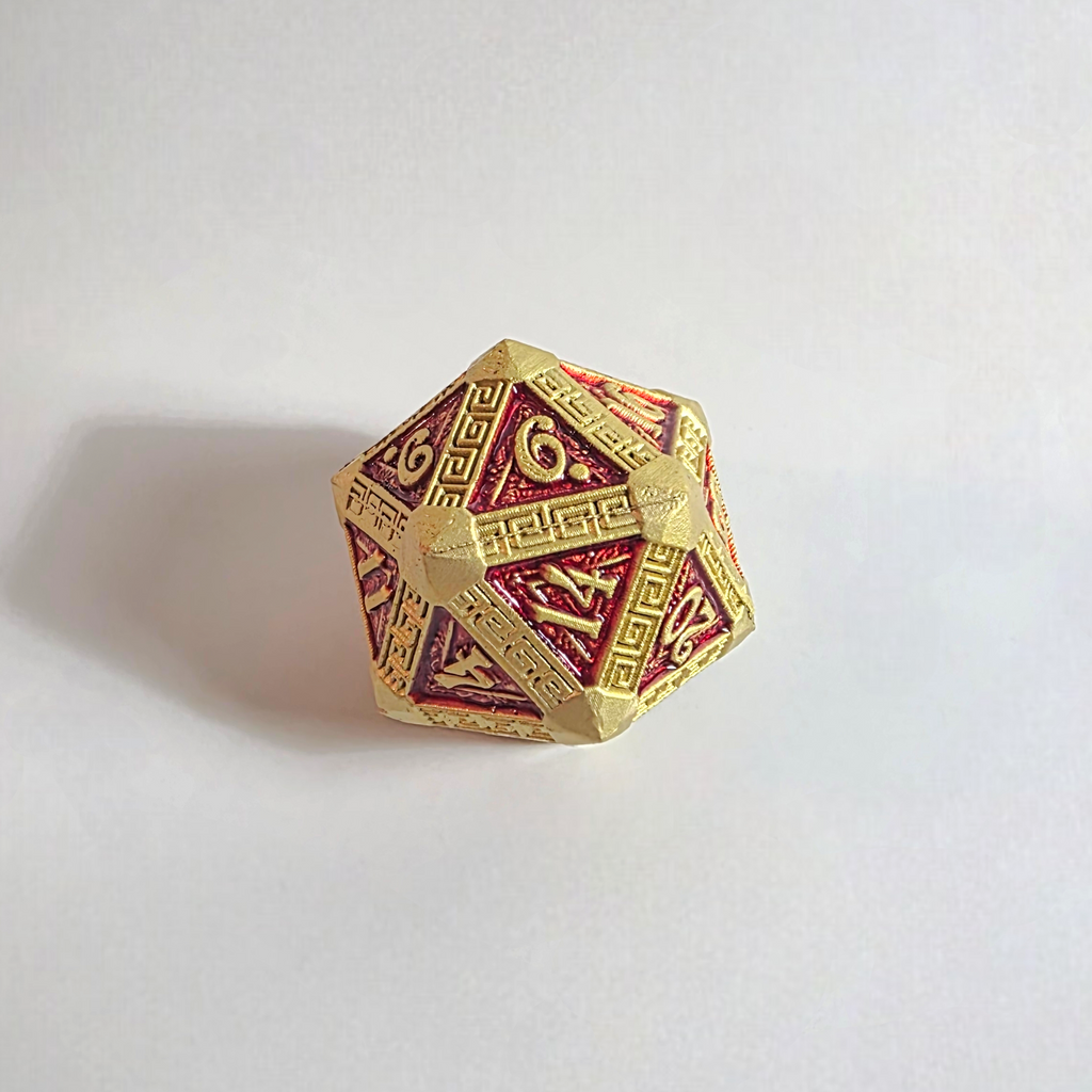 Golden Dynasty Solid Metal Dice Set