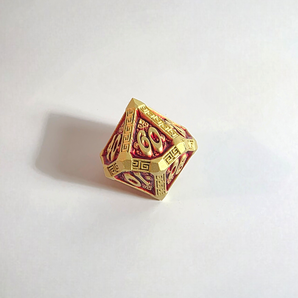 Golden Dynasty Solid Metal Dice Set