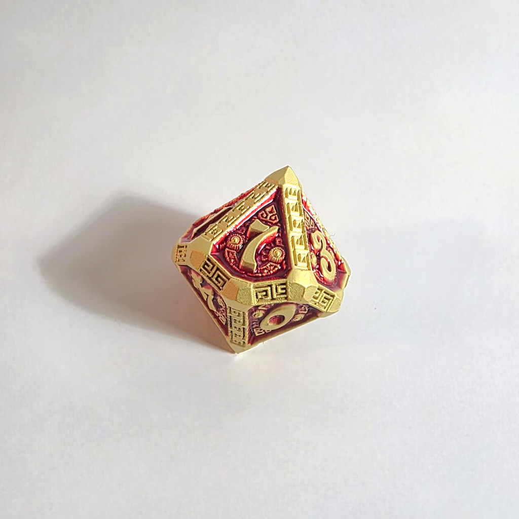 Golden Dynasty Solid Metal Dice Set
