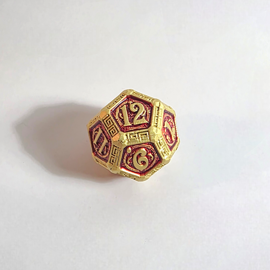 Golden Dynasty Solid Metal Dice Set