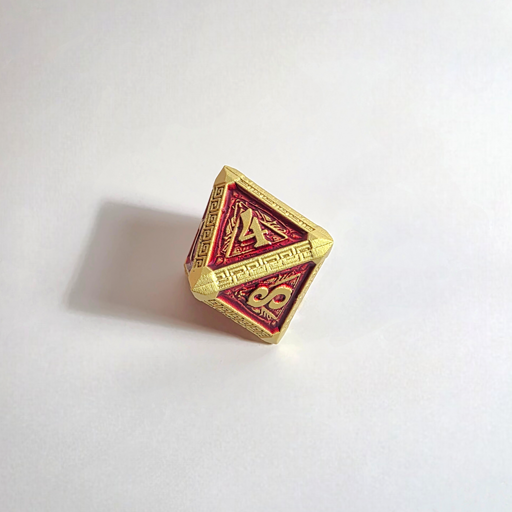 Golden Dynasty Solid Metal Dice Set