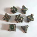 Druidic Knotwood Solid Metal Dice Set