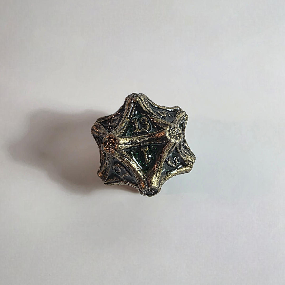 Druidic Knotwood Solid Metal Dice Set