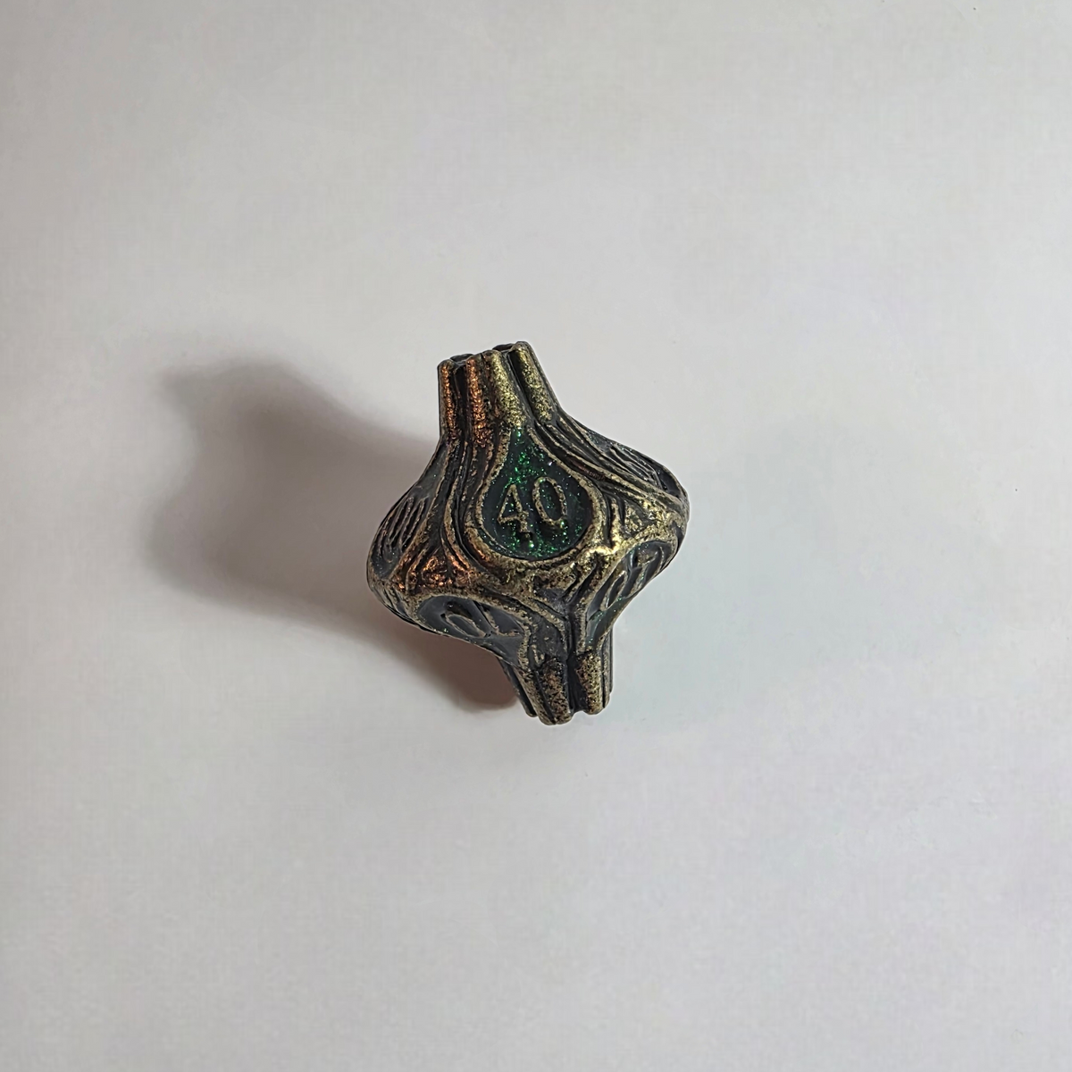 Druidic Knotwood Solid Metal Dice Set