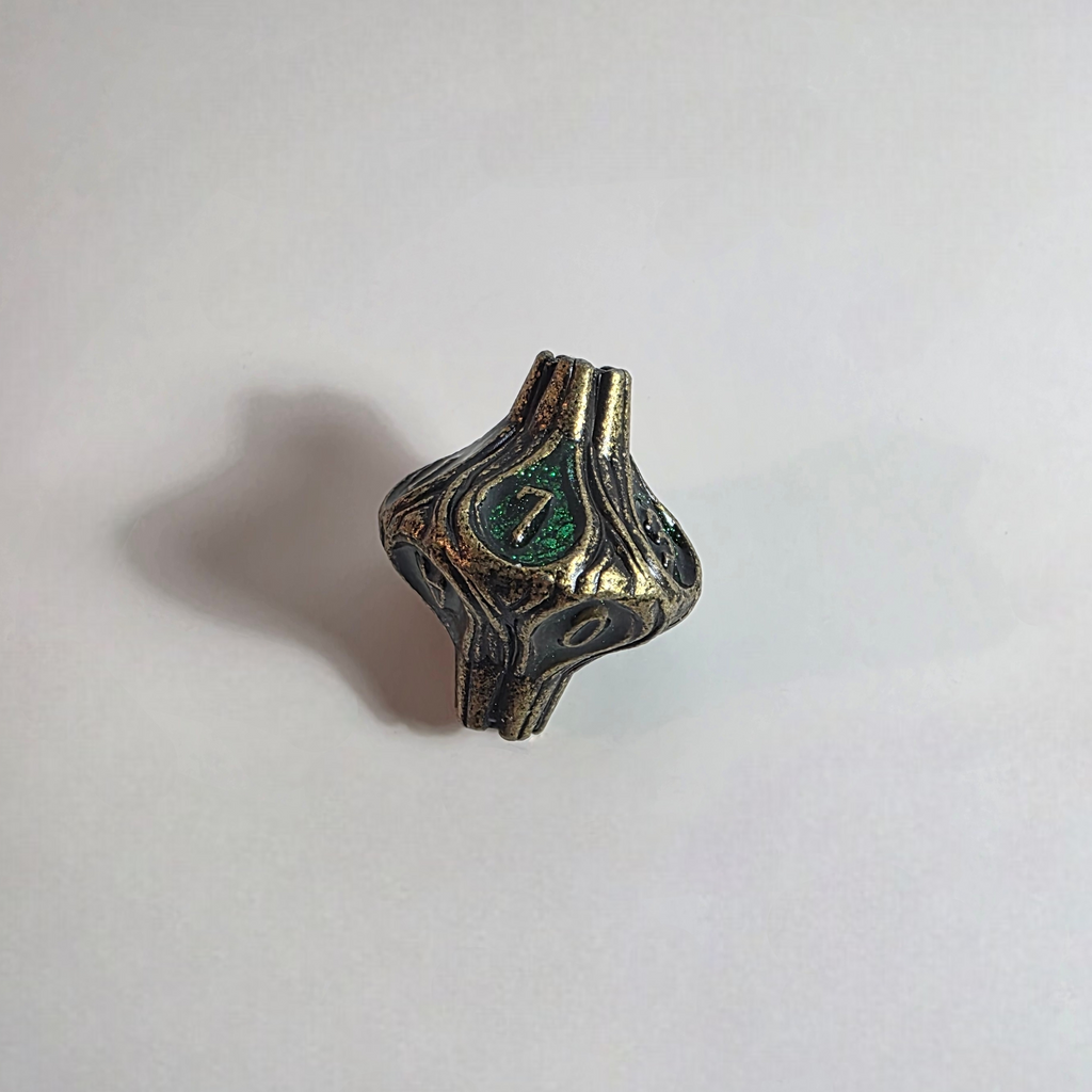 Druidic Knotwood Solid Metal Dice Set