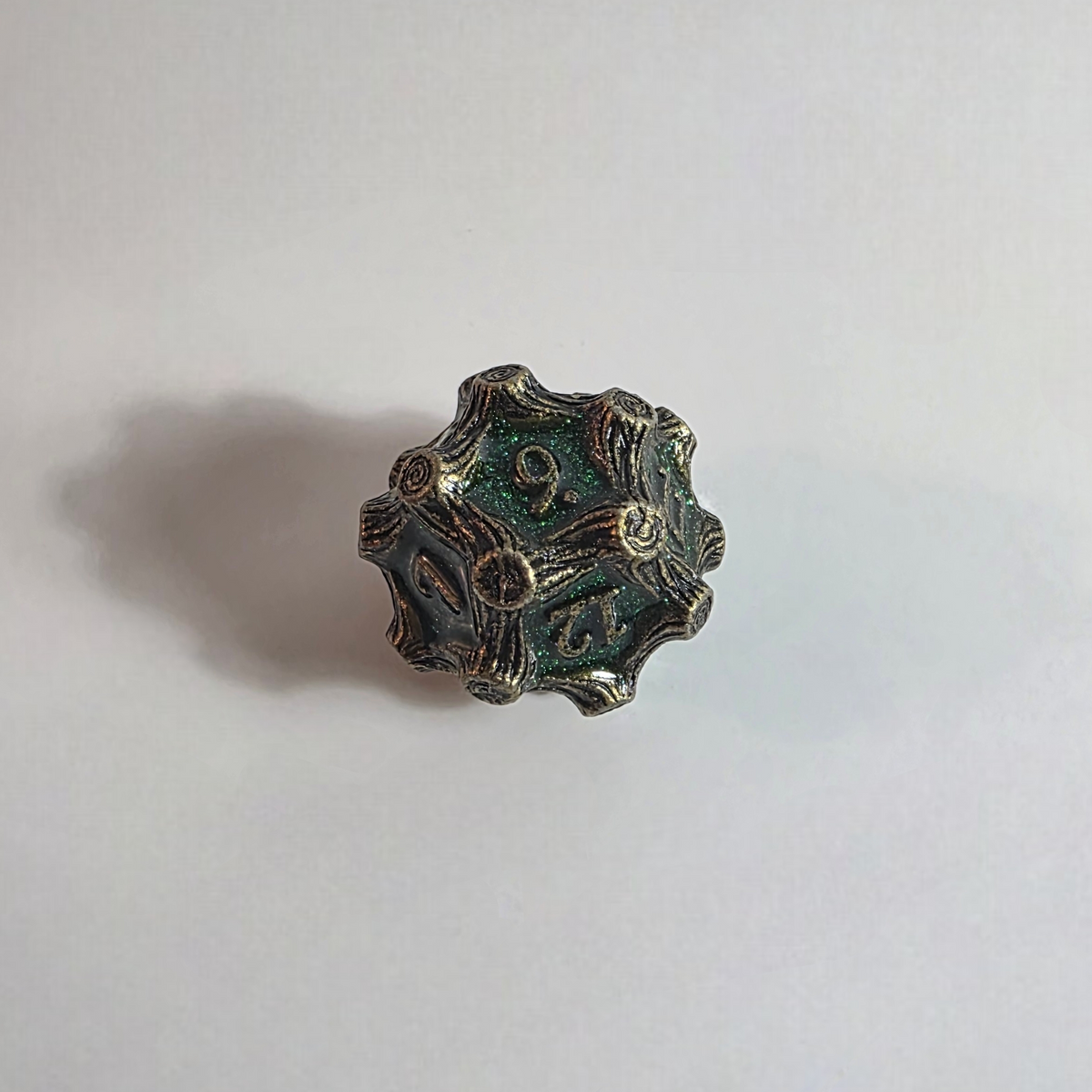 Druidic Knotwood Solid Metal Dice Set