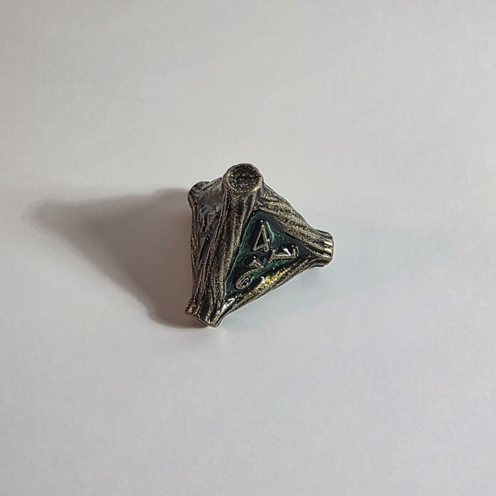 Druidic Knotwood Solid Metal Dice Set