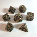 Skeletal Nightmare Hollow Metal Dice Set