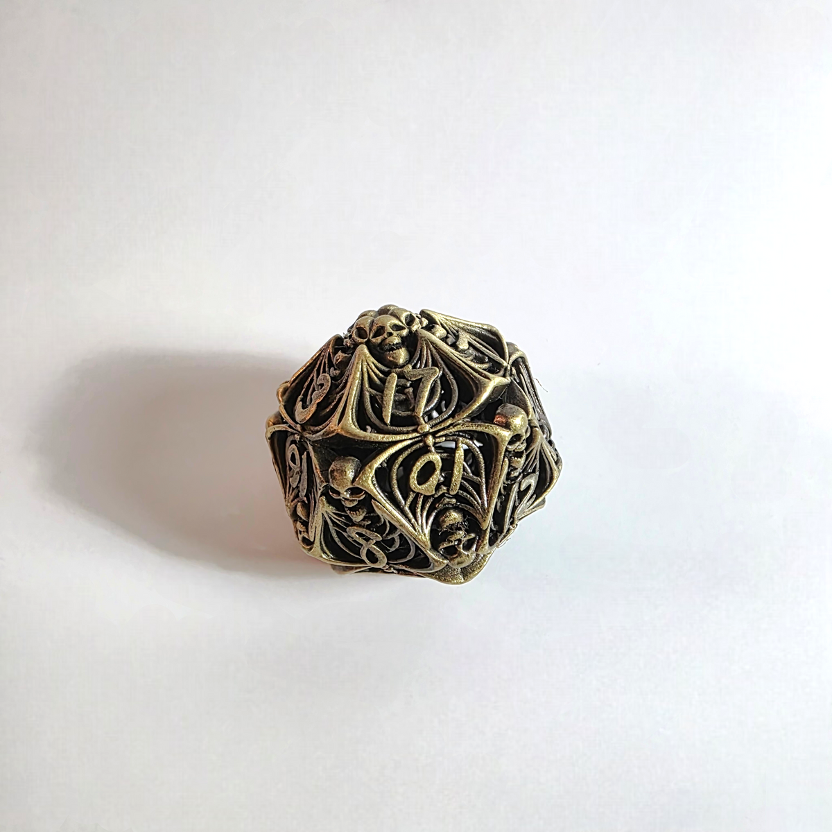 Skeletal Nightmare Hollow Metal Dice Set