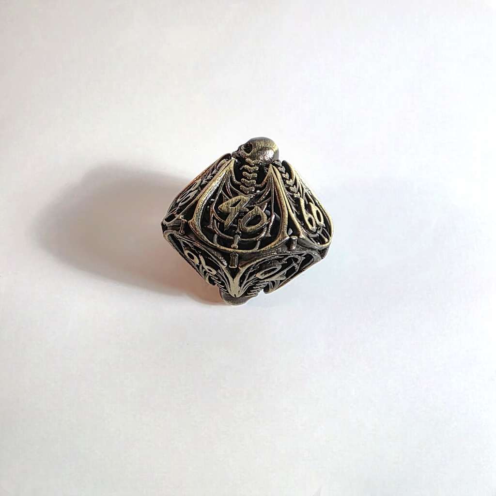 Skeletal Nightmare Hollow Metal Dice Set