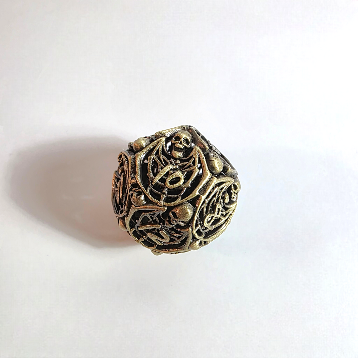 Skeletal Nightmare Hollow Metal Dice Set