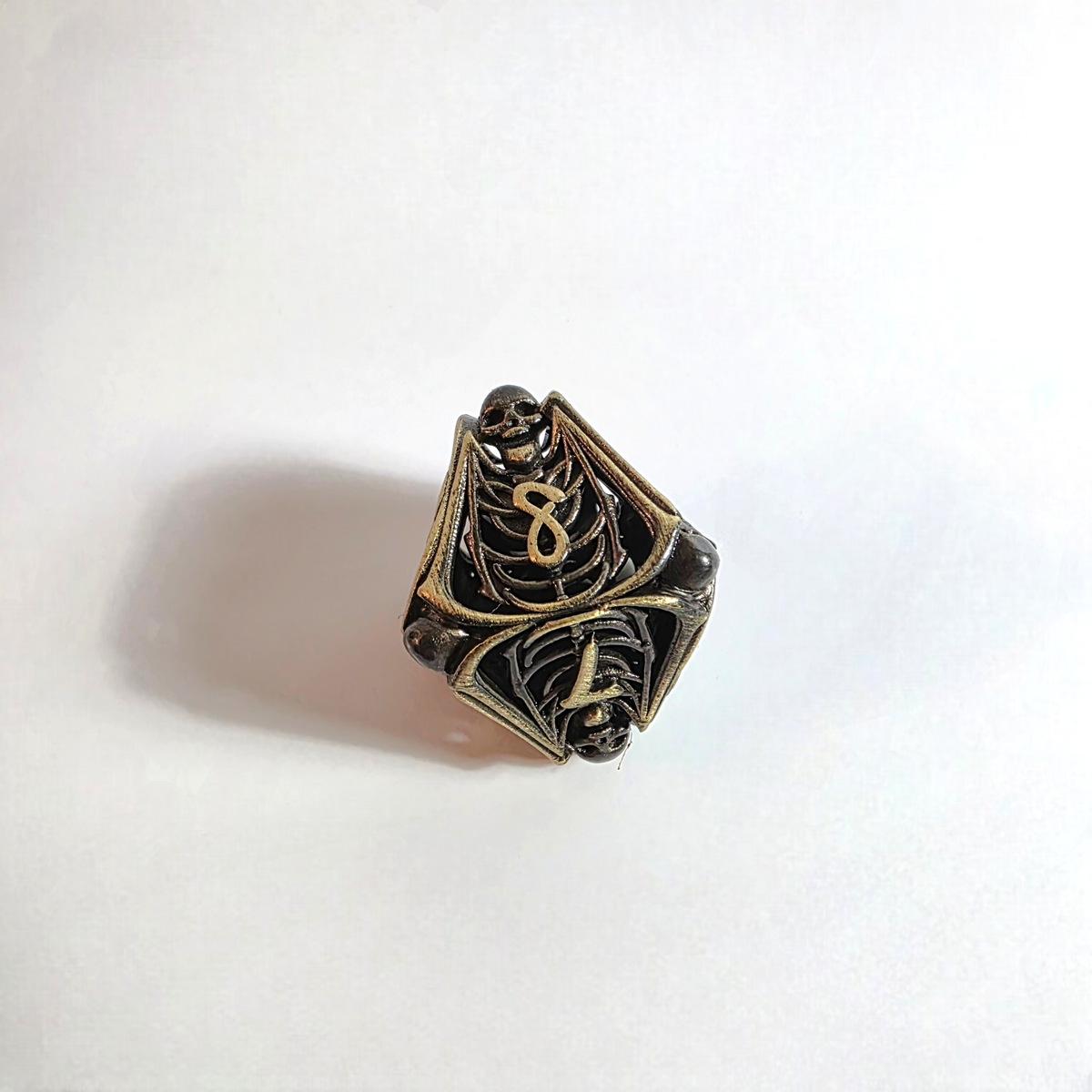 Skeletal Nightmare Hollow Metal Dice Set
