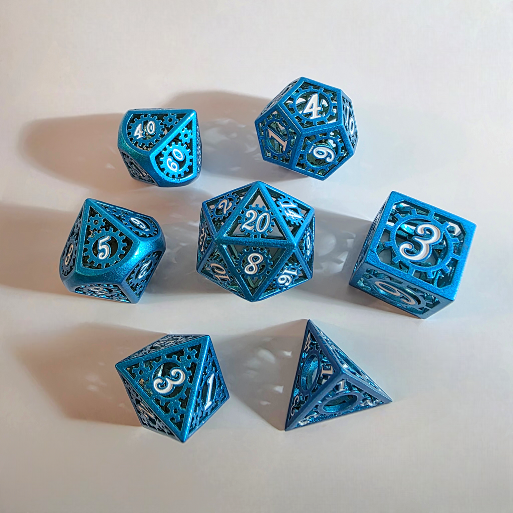 Cryogenic Gears Hollow Metal Dice Set
