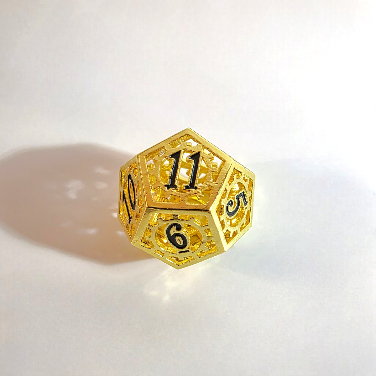 Pristine Machine Hollow Metal Dice Set