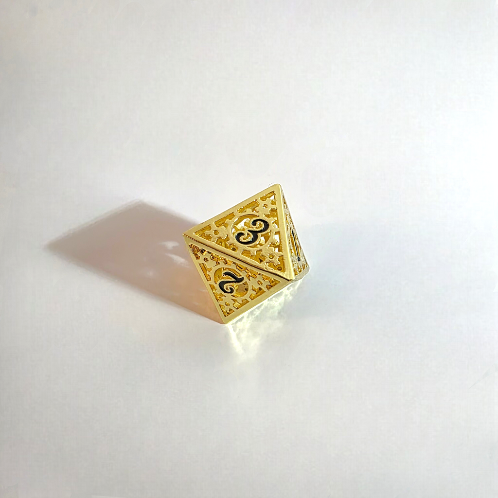 Pristine Machine Hollow Metal Dice Set