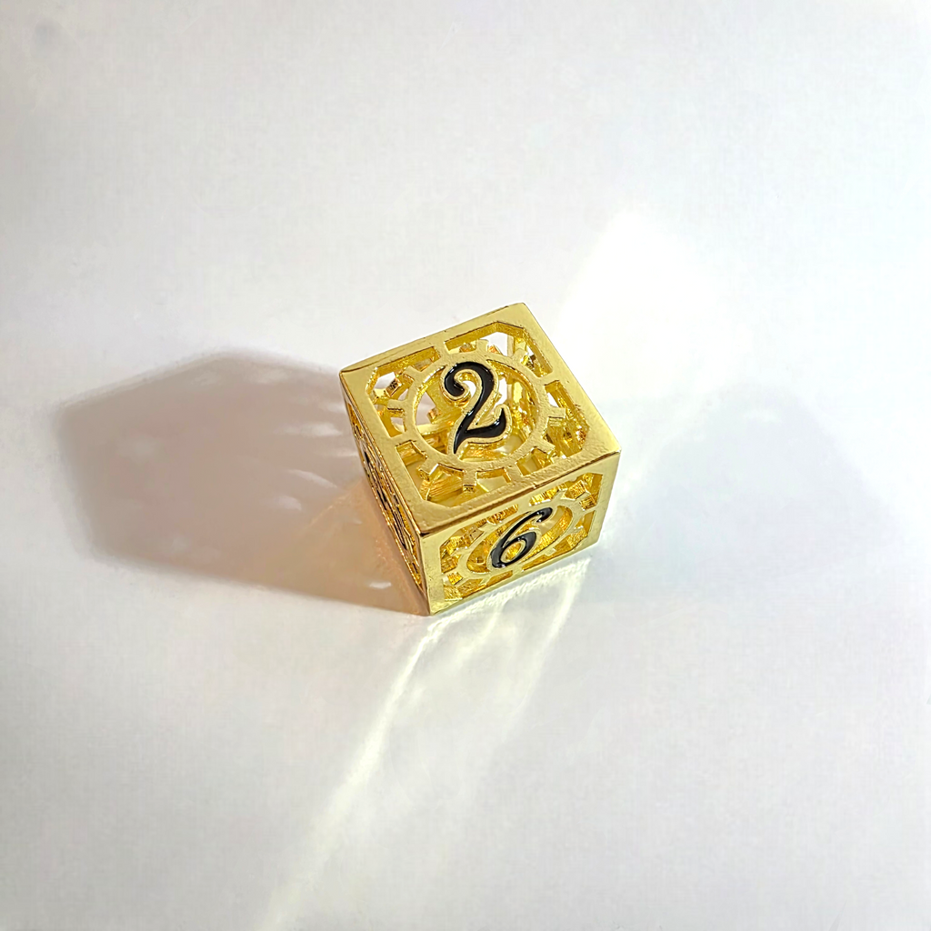 Pristine Machine Hollow Metal Dice Set