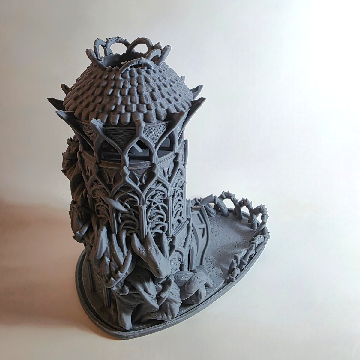 Grey Druid Dice Tower