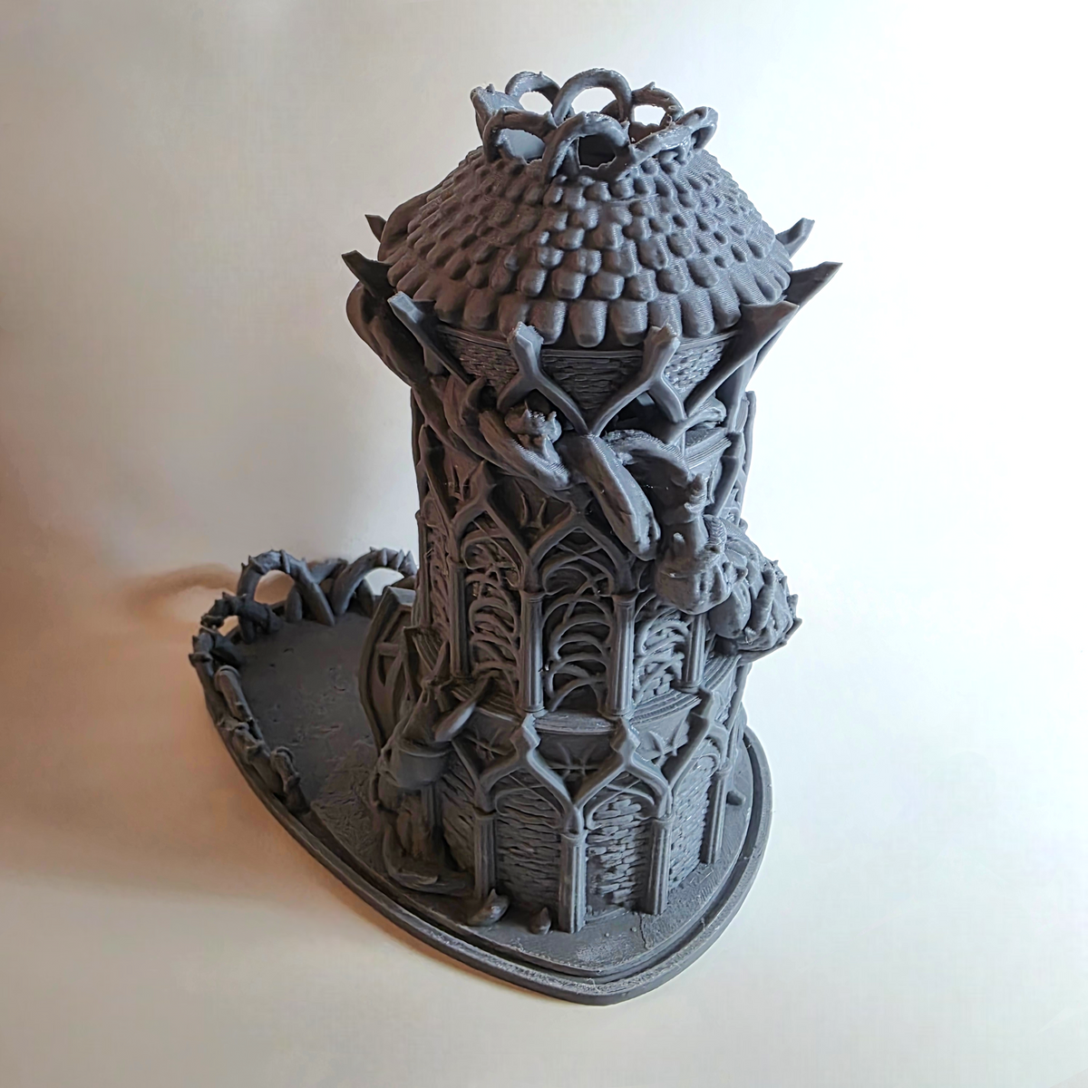 Grey Druid Dice Tower