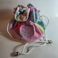 Rainbow Plush Dice Bag