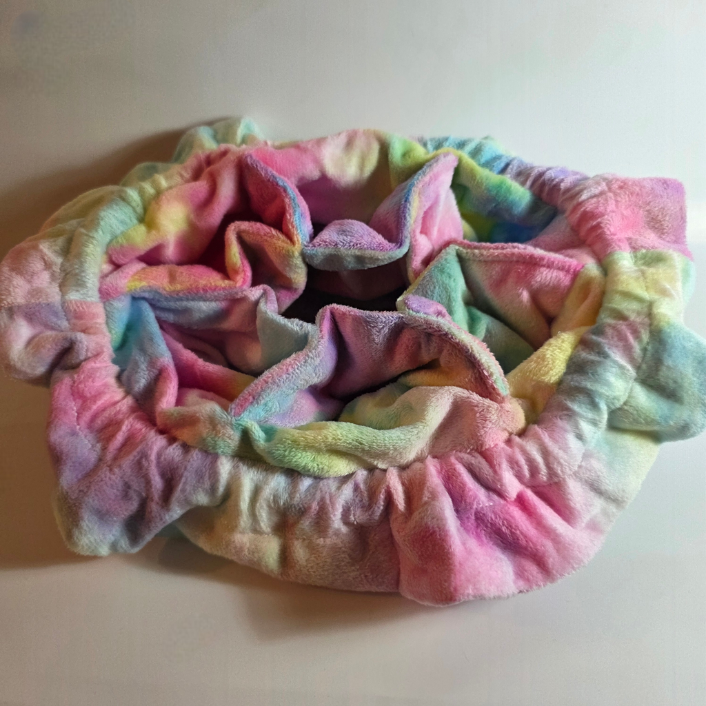 Rainbow Plush Dice Bag