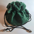 Green Plush Dice Bag