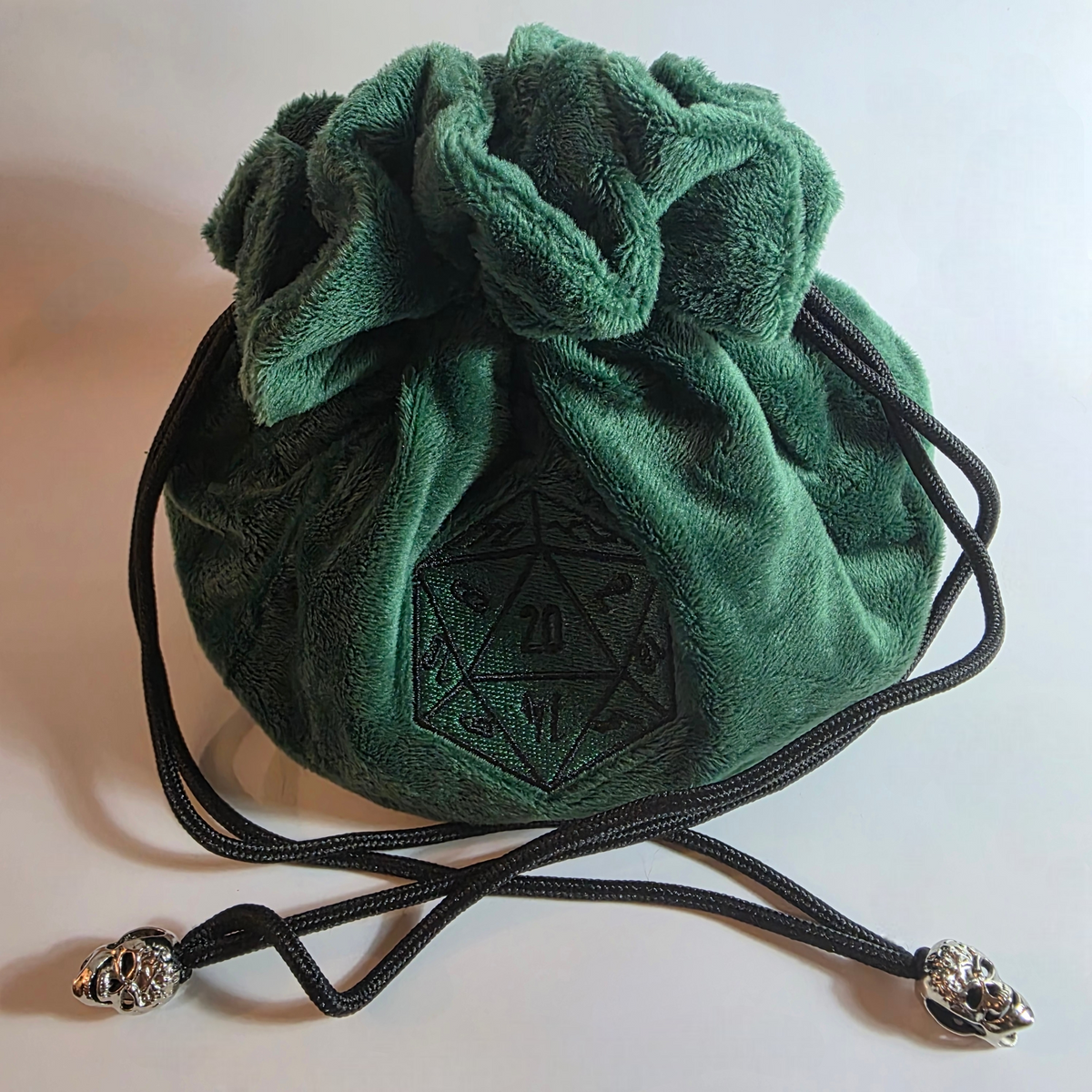 Green Plush Dice Bag