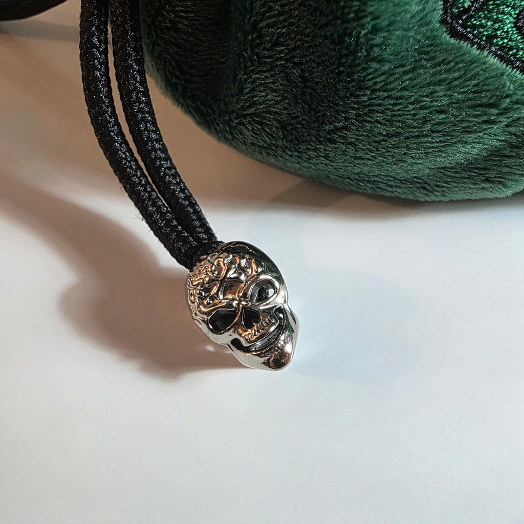 Green Plush Dice Bag