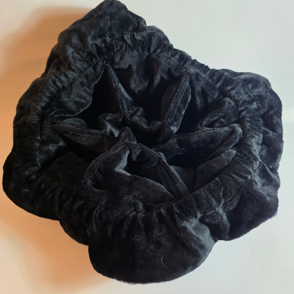 Blue Plush Dice Bag