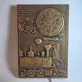 Brass Steam Train Notebook