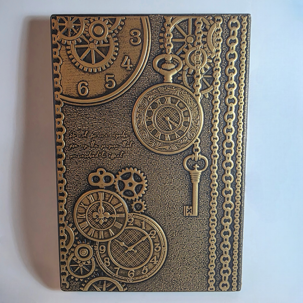 Brass Steam Train Notebook