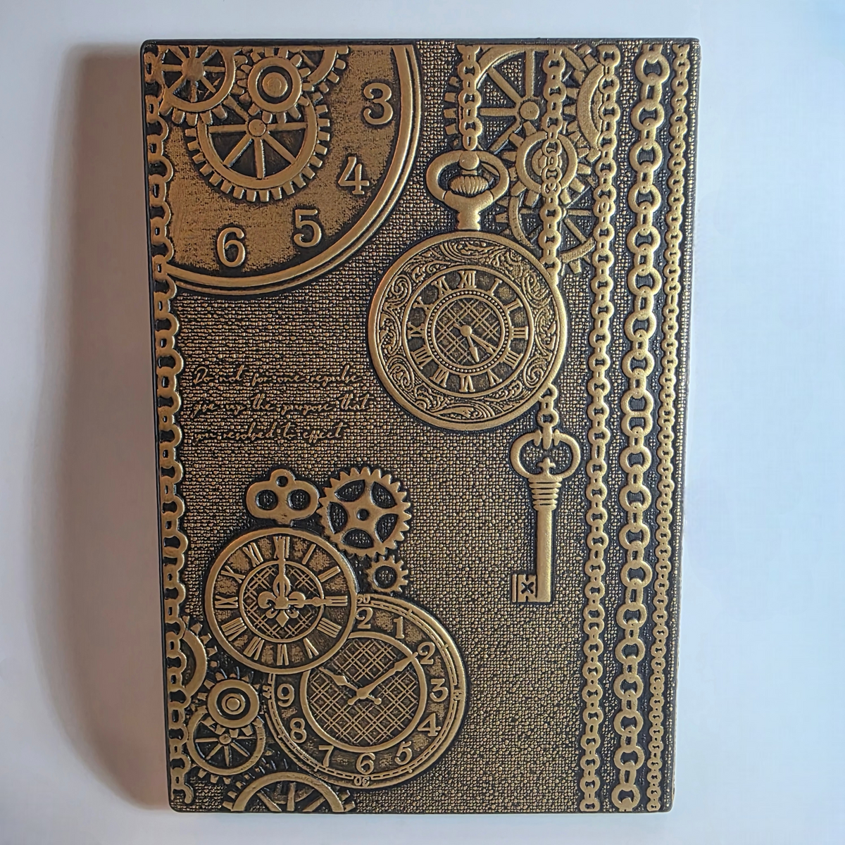 Brass Steam Train Notebook