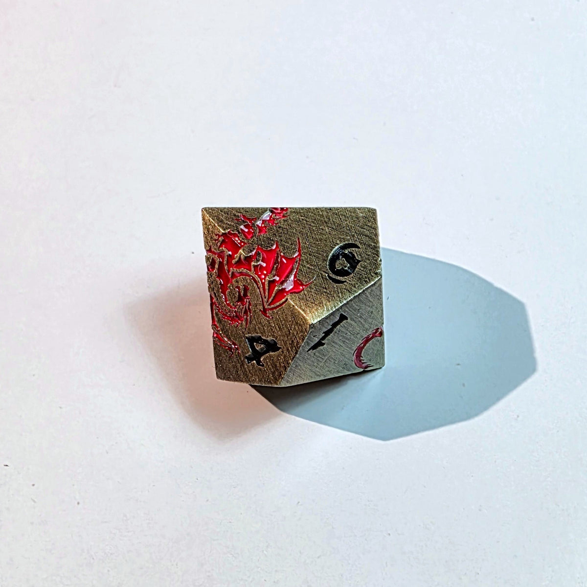 Red Dragon Flight Solid Metal Dice Set