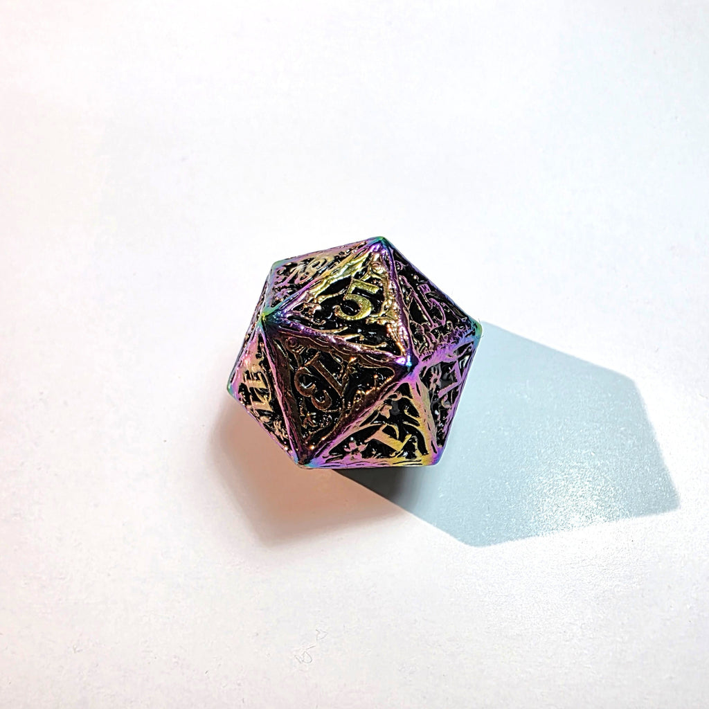 Chromatic Ruin Solid Metal Dice Set