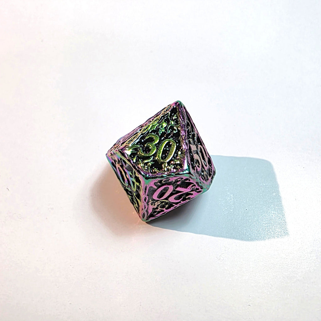 Chromatic Ruin Solid Metal Dice Set
