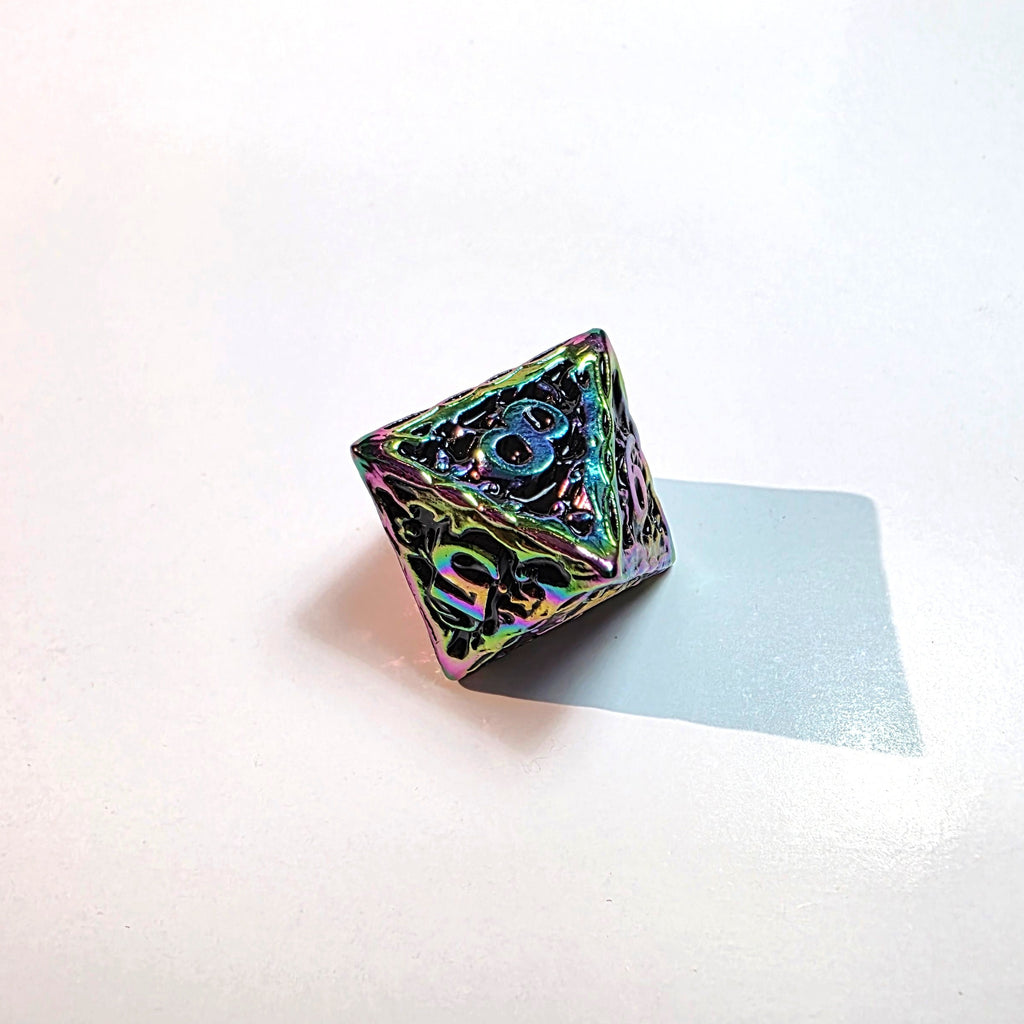 Chromatic Ruin Solid Metal Dice Set