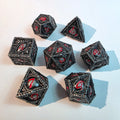 Black Eye Solid Metal Dice Set