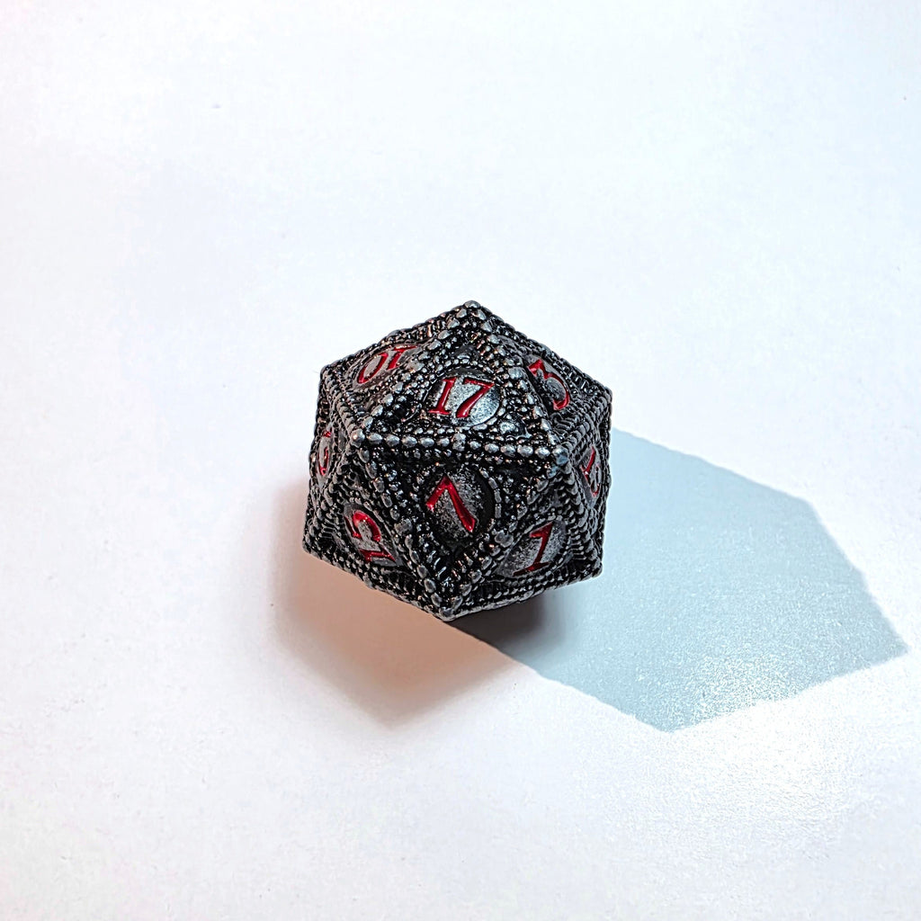 Black Eye Solid Metal Dice Set