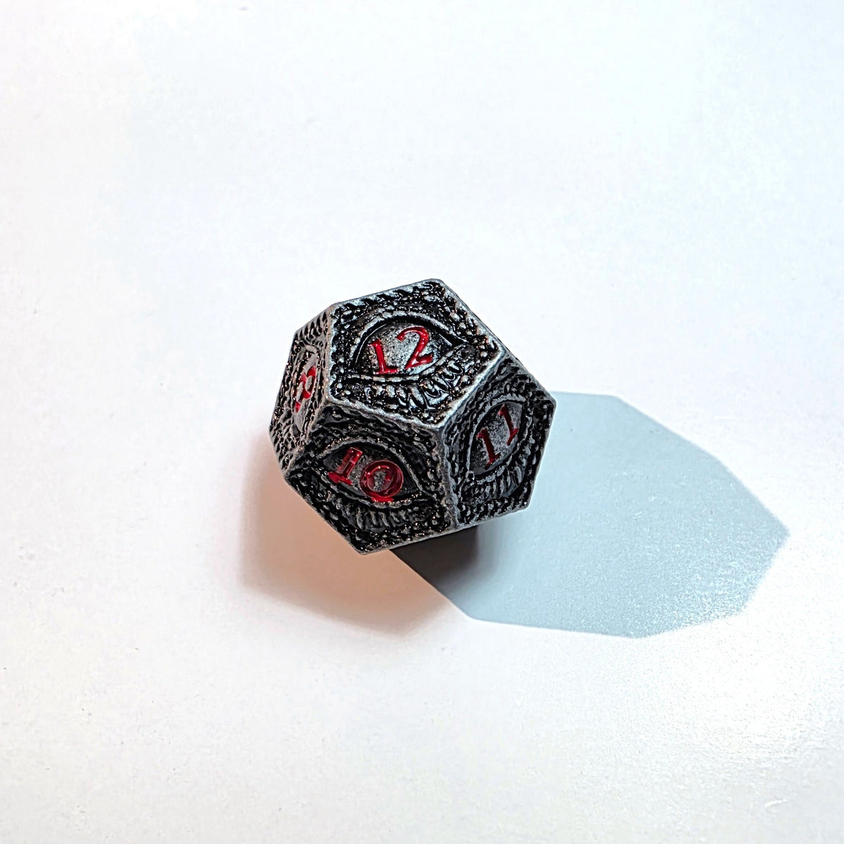 Black Eye Solid Metal Dice Set