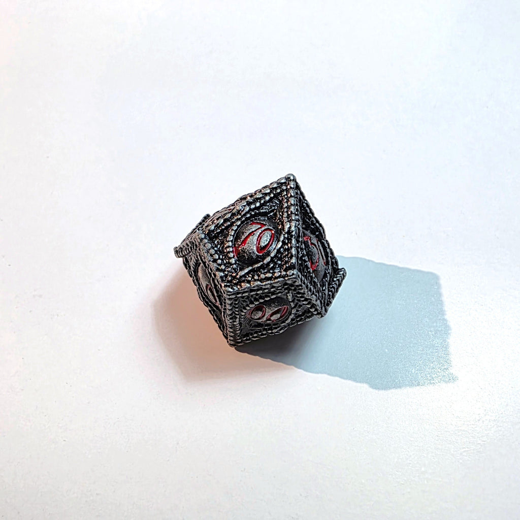Black Eye Solid Metal Dice Set