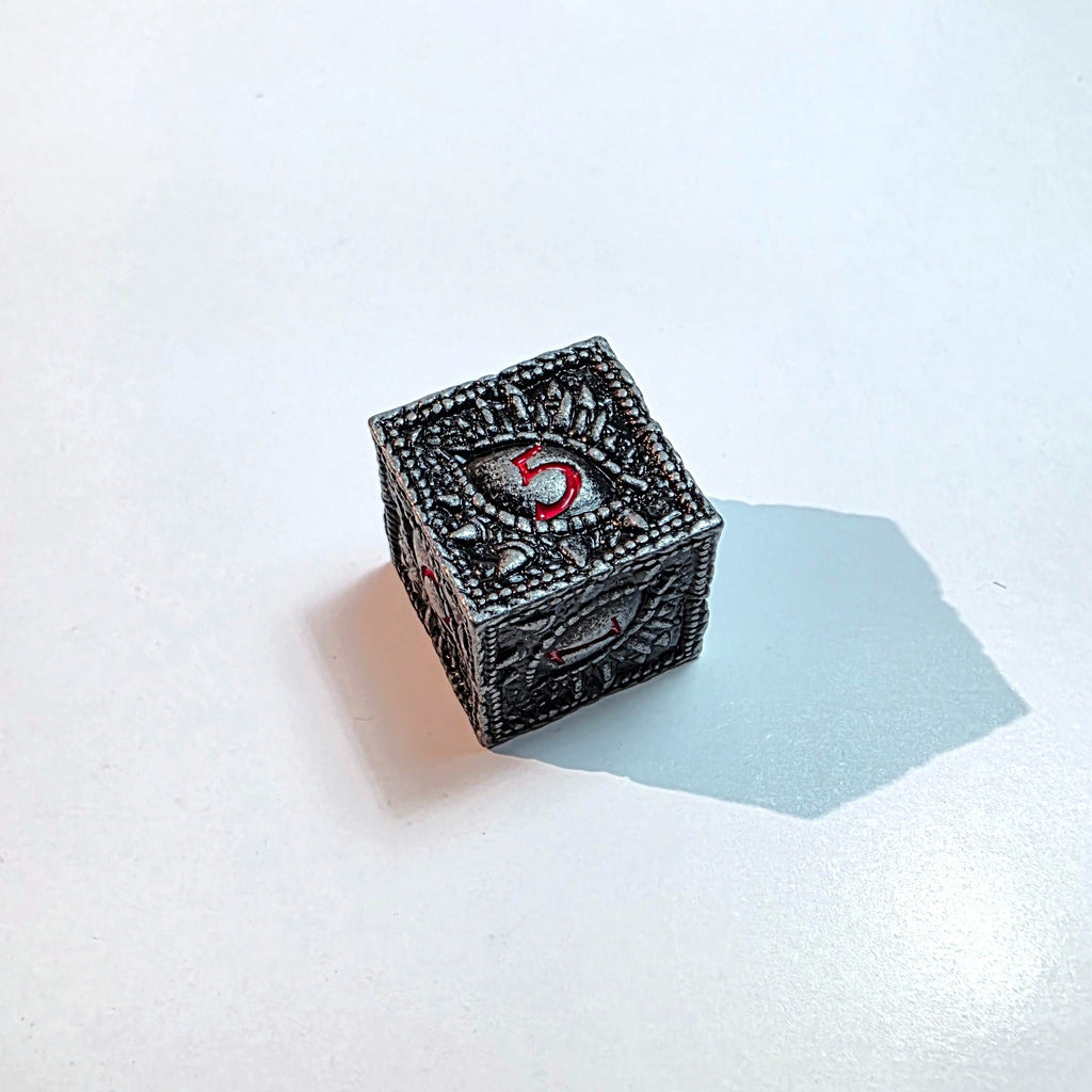 Black Eye Solid Metal Dice Set