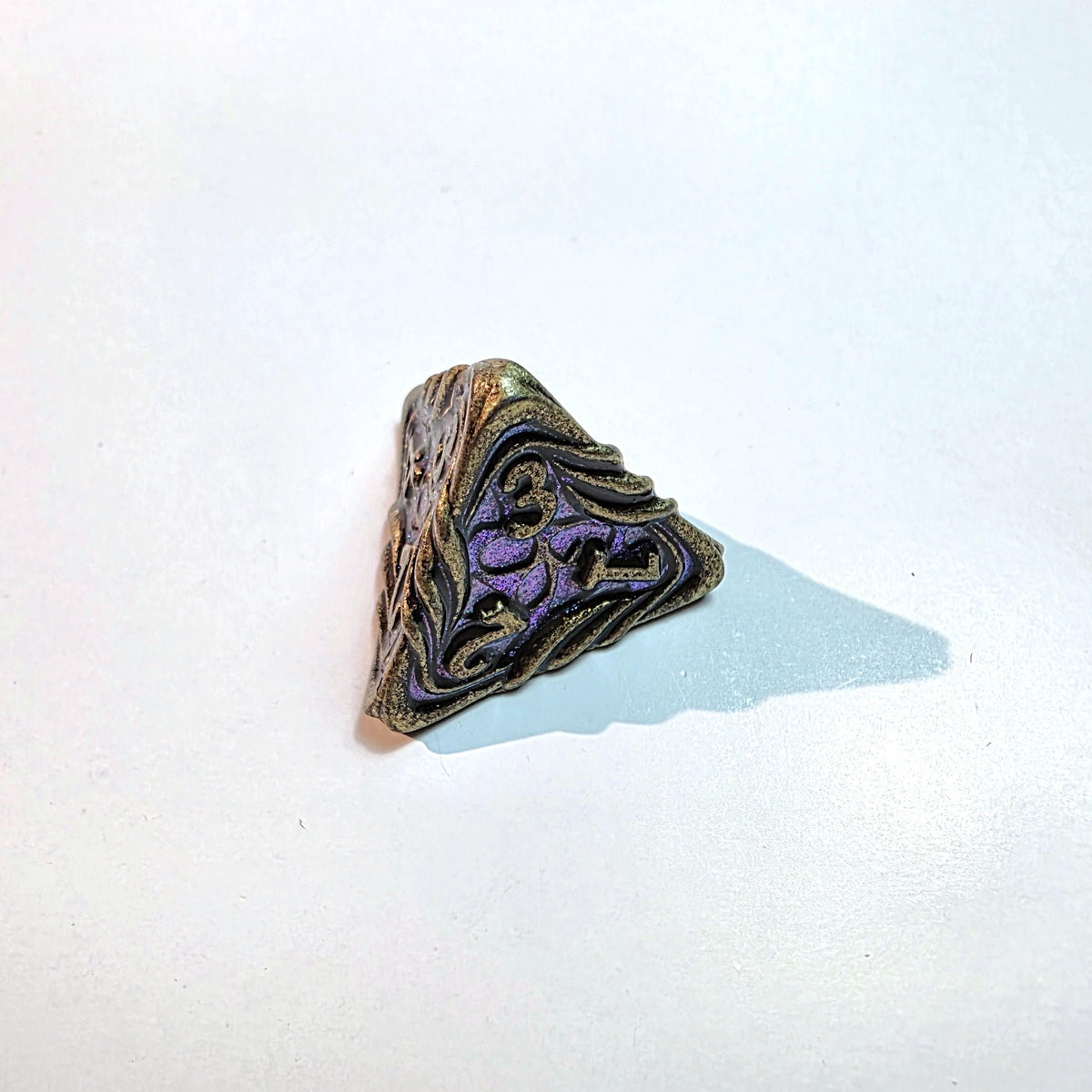 Azure Wild Solid Metal Dice Set
