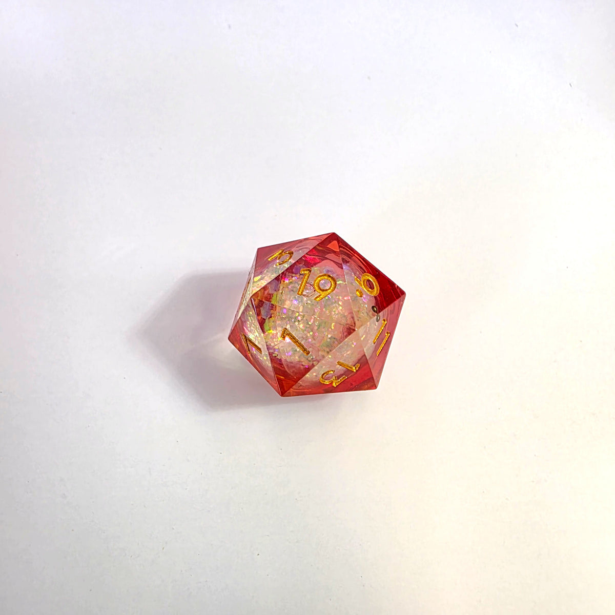 Sun Dance Liquid Core Resin Dice Set