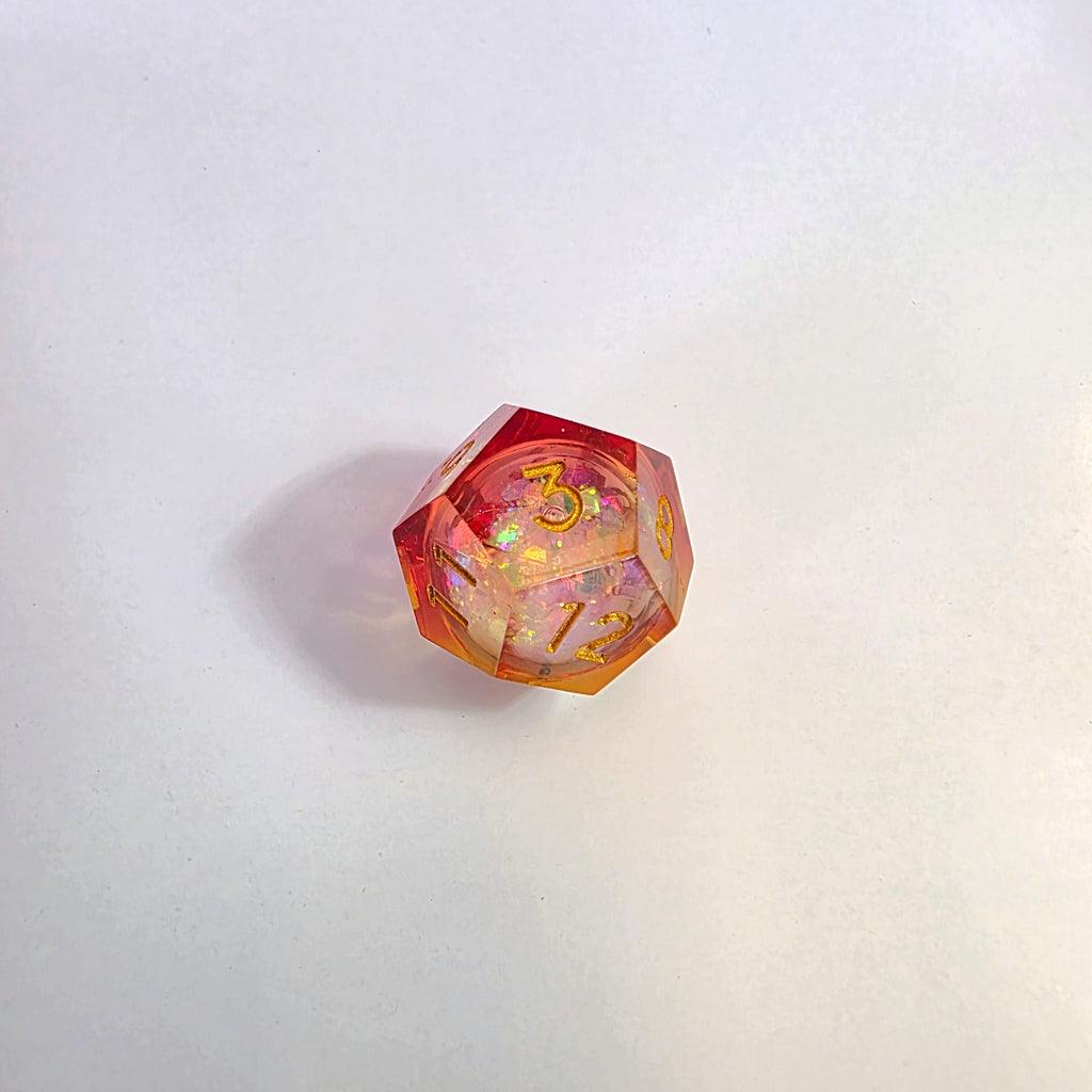 Sun Dance Liquid Core Resin Dice Set